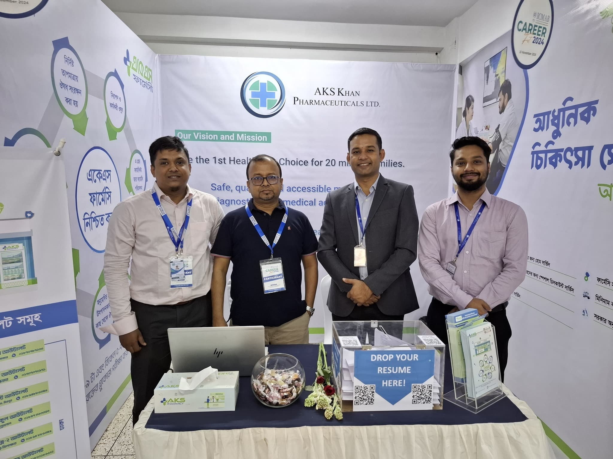 AKS Khan Pharmaceuticals Shines at ICMAB Career Fest 2024