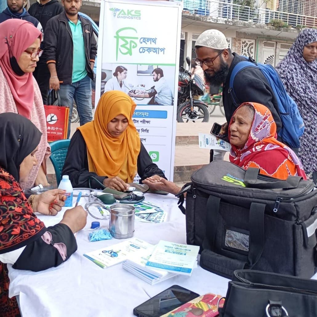 Tangail Benefits from Free Health Camp by AKS Diagnostic Center