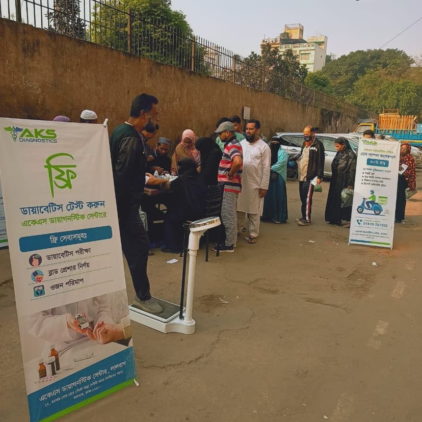 Free Health Camp Initiative at Lalbagh Kella Gate